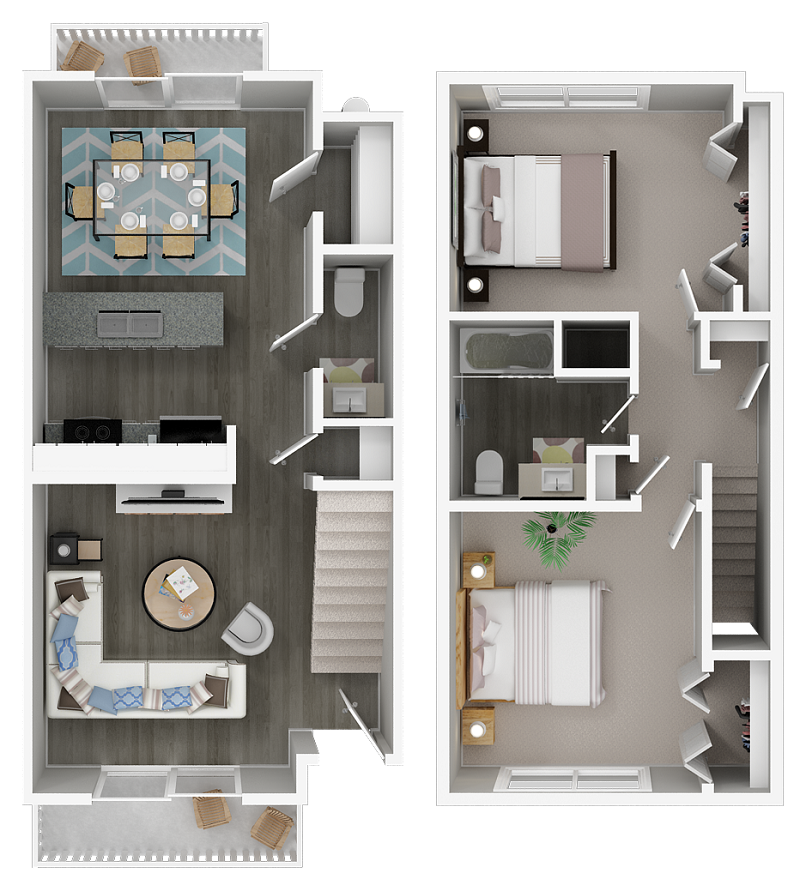 Townhome floor plan image